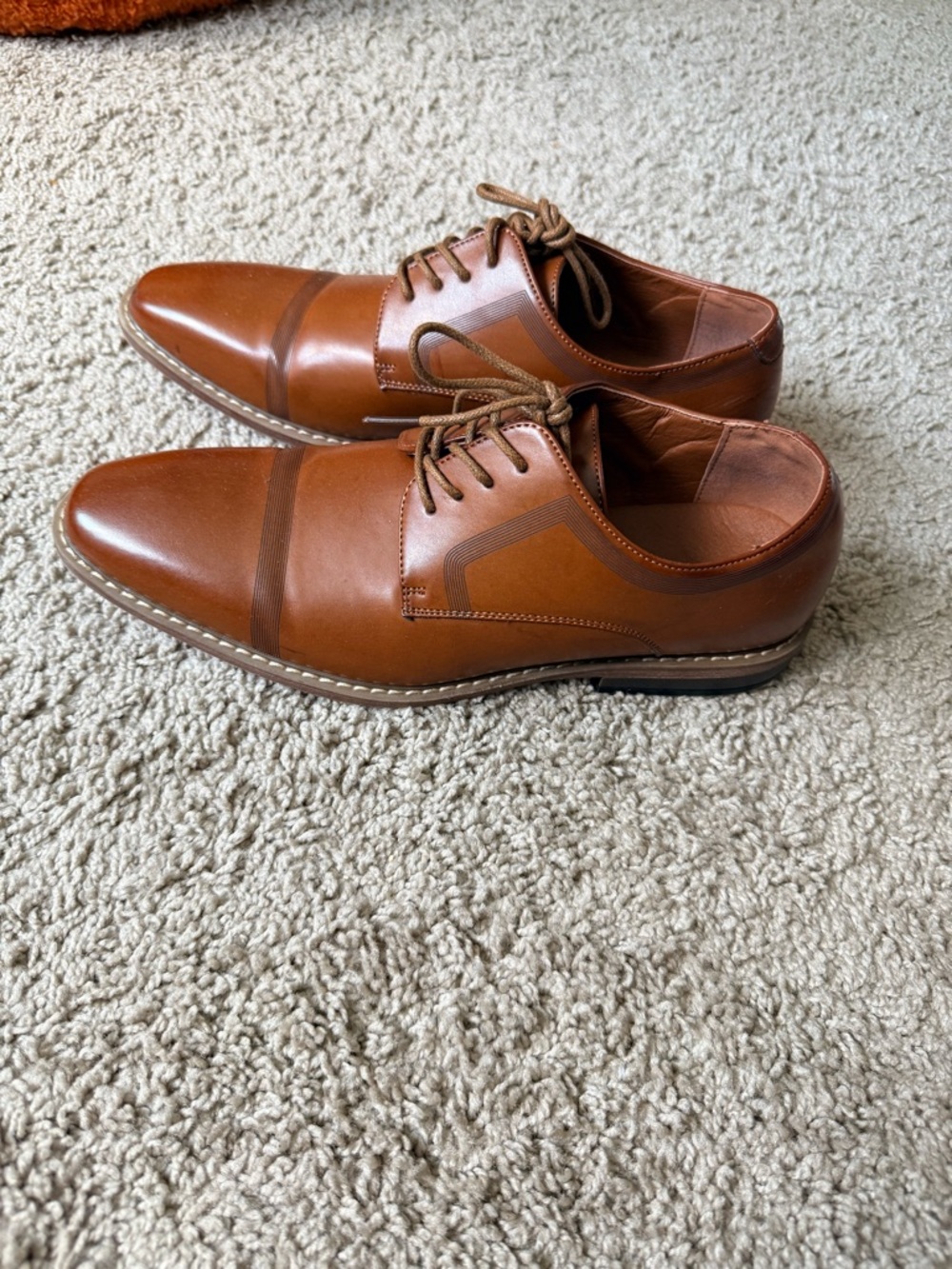 Men's Nine West Classic Leather Dress Shoes - Brown